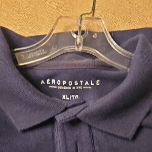 Aeropostale Men's Dark Blue Polo Shirt